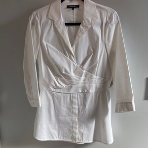Lafayette 148 New York White Blouse